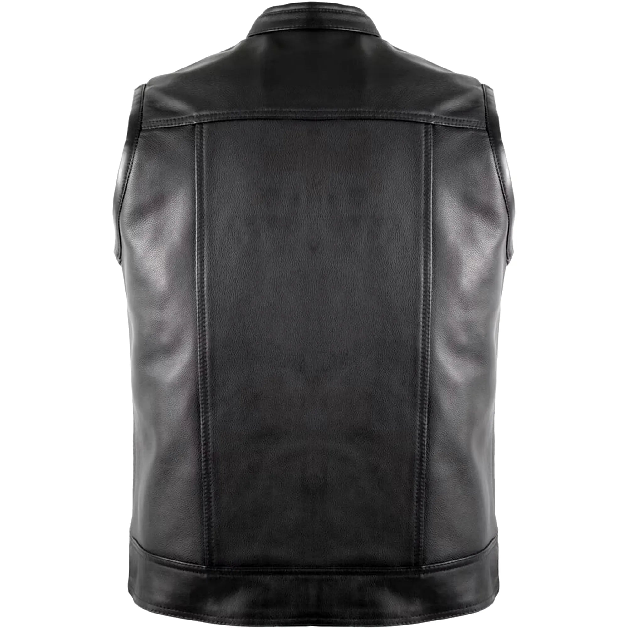 Biker Motorcycle Jeans Style Leather Vest MDM9029 | Genuine Leather Men’s Vest