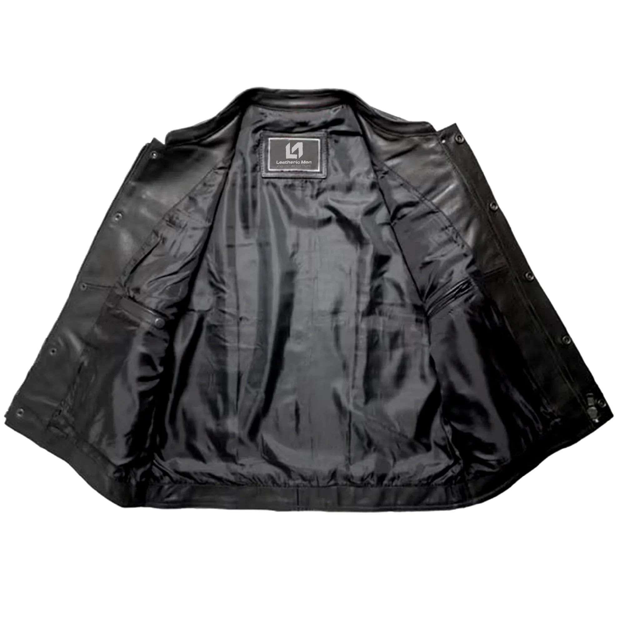 Biker Motorcycle Jeans Style Leather Vest MDM9029 | Genuine Leather Men’s Vest