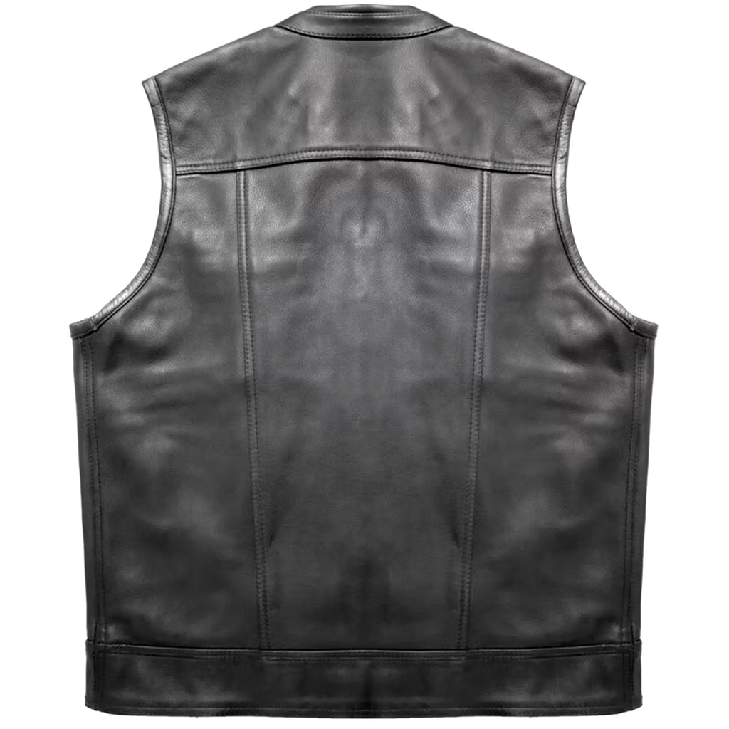 Biker Motorcycle Jeans Style Leather Vest MDM9029 | Genuine Leather Men’s Vest