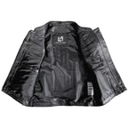 Custom Biker Leather Vest Diamond Quilted Shoulder MDM9198 | Men’s Motorcycle Vest