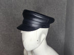 Biker Cosplay Leather Police Style Cap