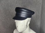 Biker Cosplay Leather Police Style Cap