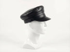 Biker Cosplay Leather Police Style Cap