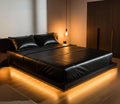 Black Genuine Leather Bed Sheet Set