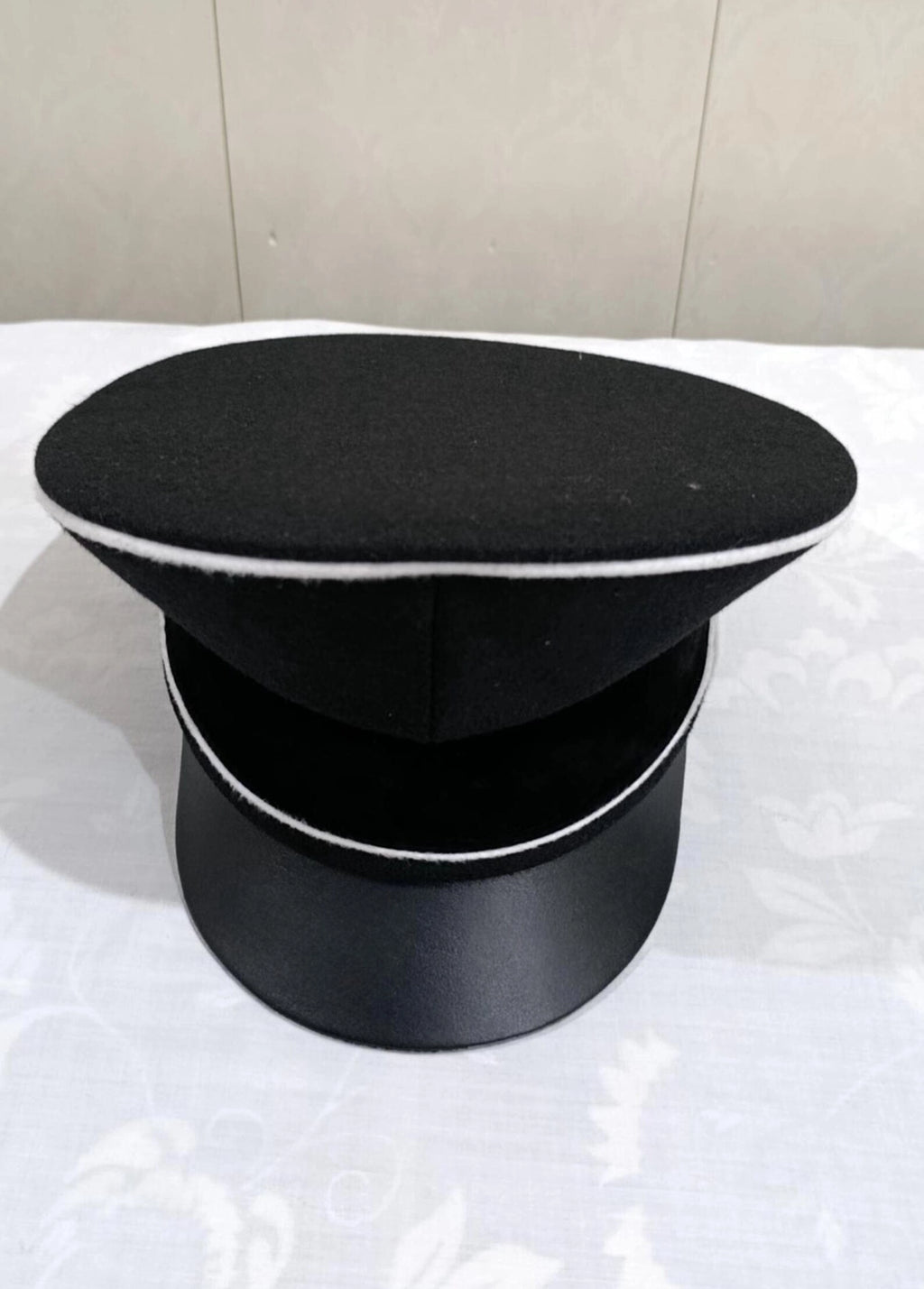 Black Military Peaked Cap