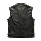 Men’s Perforated Biker Leather Vest | Breathable Motorcycle Leather Vest