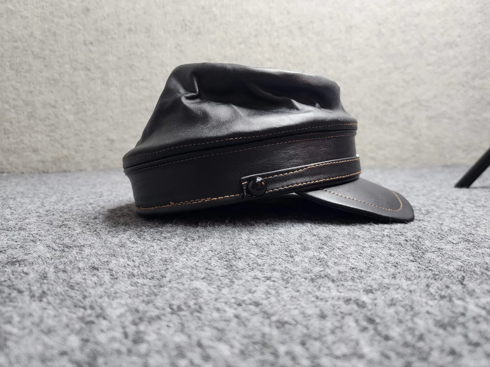 Civil War Military Forage Leather Cap