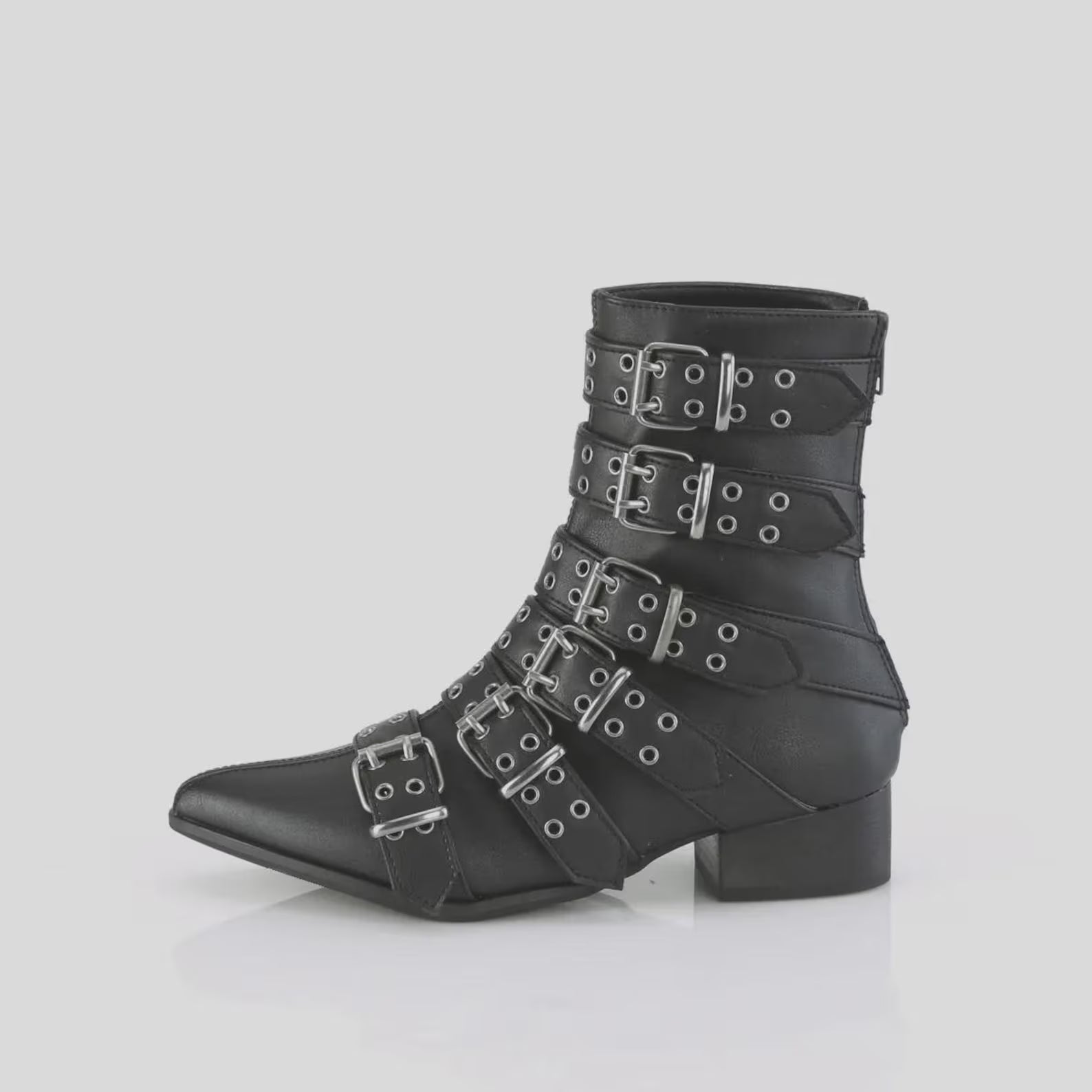 Cowboy 6 Buckle Winkle picker Boot