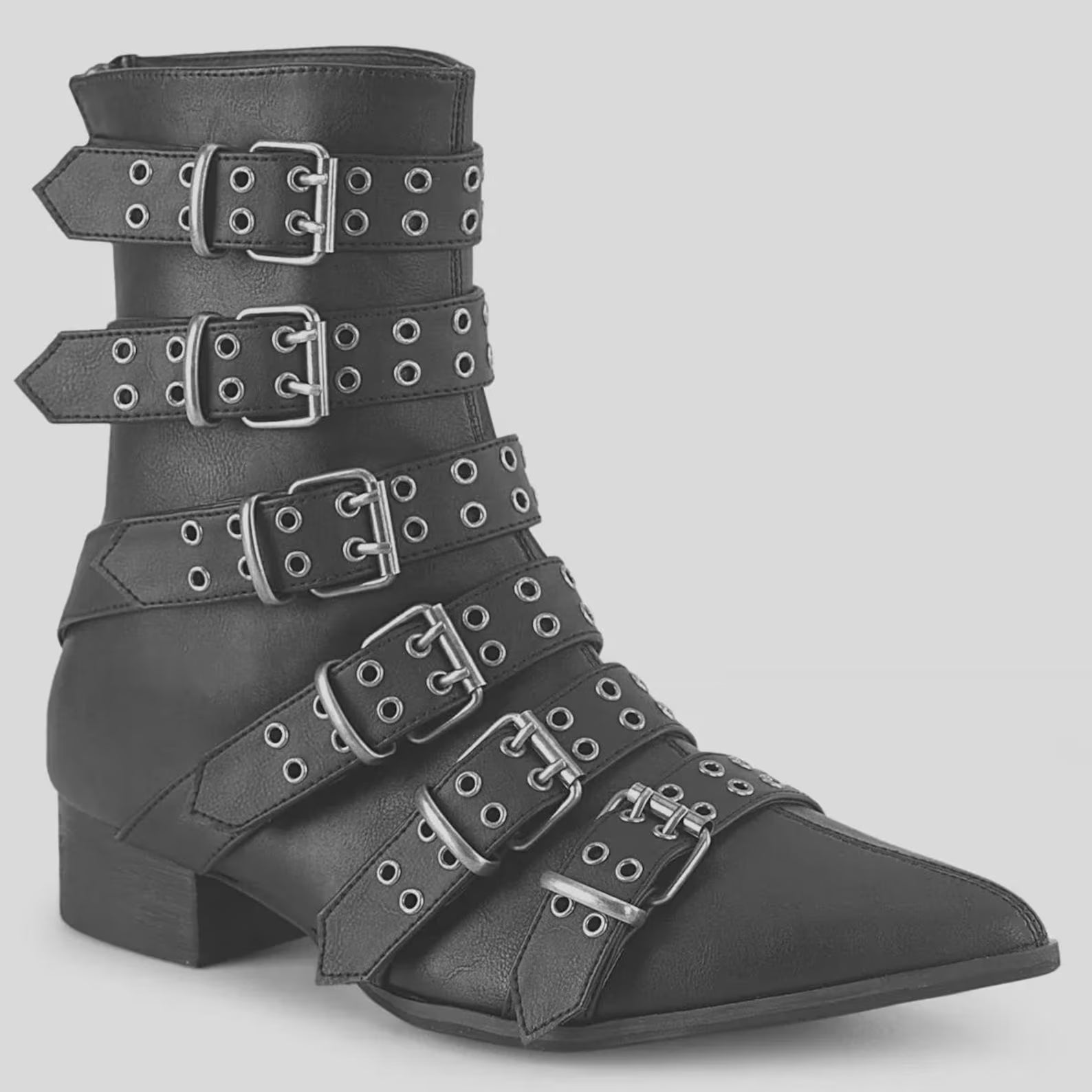 Cowboy 6 Buckle Winkle picker Boot