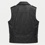 Fitted Sheepskin Leather Vest for Men | Slim Fit Premium Leather Vest