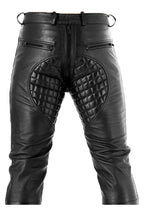 Men's Gay-Zip Leather Pants Full Zip