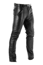 Men's Gay-Zip Leather Pants Full Zip