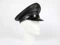 Genuine Leather Police-Style Cap