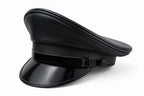 Genuine Leather Police-Style Cap