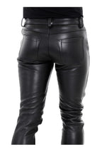 Men's Classic Leather Jeans Pant