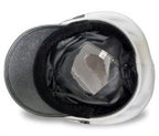 Genuine White Sheepskin Biker Cap