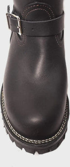 Double Strap Leather Biker Boots