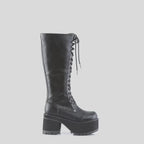 Knee High Lace-Up Goth Boots