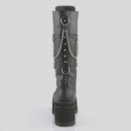Leather Knee High Platform Boots