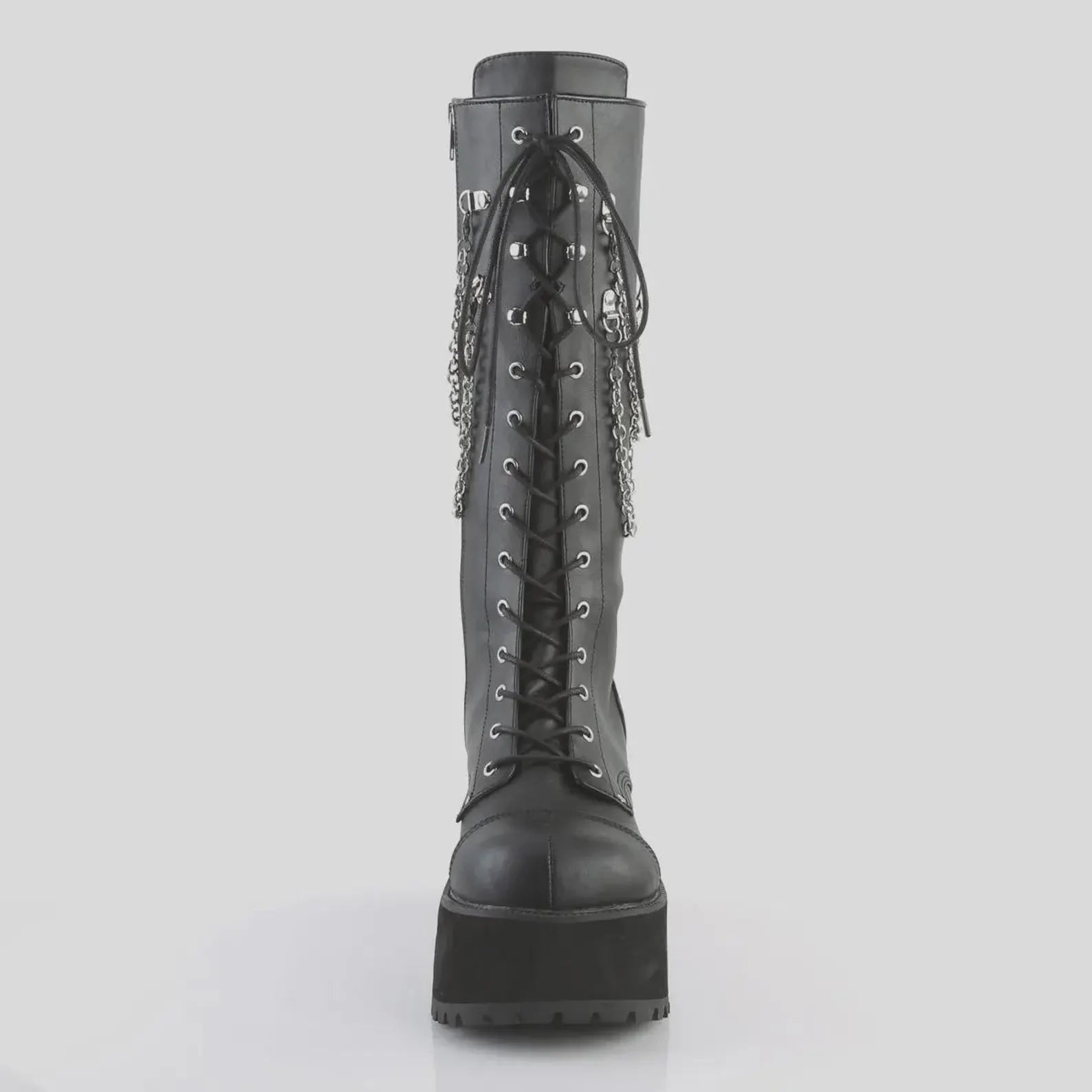 Leather Knee High Platform Boots