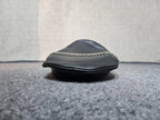 Leather Muir Cap – Biker Officer Hat with Chain