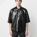 Leather Shirts for Men Half Sleeves  Genuine Leather Stylish Shirts