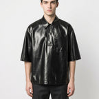 Leather Shirts for Men Half Sleeves  Genuine Leather Stylish Shirts