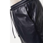 LeathericMen Classy Leather Shorts for Men – Premium Genuine Sheep Leather Slim Fit Shorts