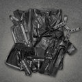 Leatheric Men Fetish Leather Uniform Set