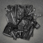 Leatheric Men Fetish Leather Uniform Set