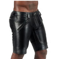 LeathericMen Men's Genuine Sheep Leather Shorts – Stylish Biker Party Summer Cargo Shorts