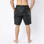 LeathericMen Men’s Perforated Leather Shorts – Dotted Breathable Genuine Sheep Leather Shorts