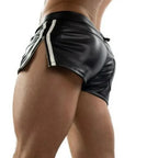 LeathericMen Men’s Pure Sheep Skin Leather Shorts – Premium Slim Fit Genuine Leather Shorts