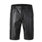 LeathericMen Men’s Sheep Leather Summer Shorts – Lightweight Genuine Leather Casual Shorts