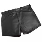 LeathericMen Men’s Summer Leather Shorts – Lightweight Genuine Sheep Leather Casual Shorts