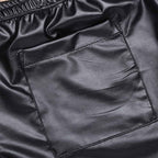 LeathericMen Men’s Summer Leather Shorts – Soft Boxer Style Casual Slim Fit Shorts