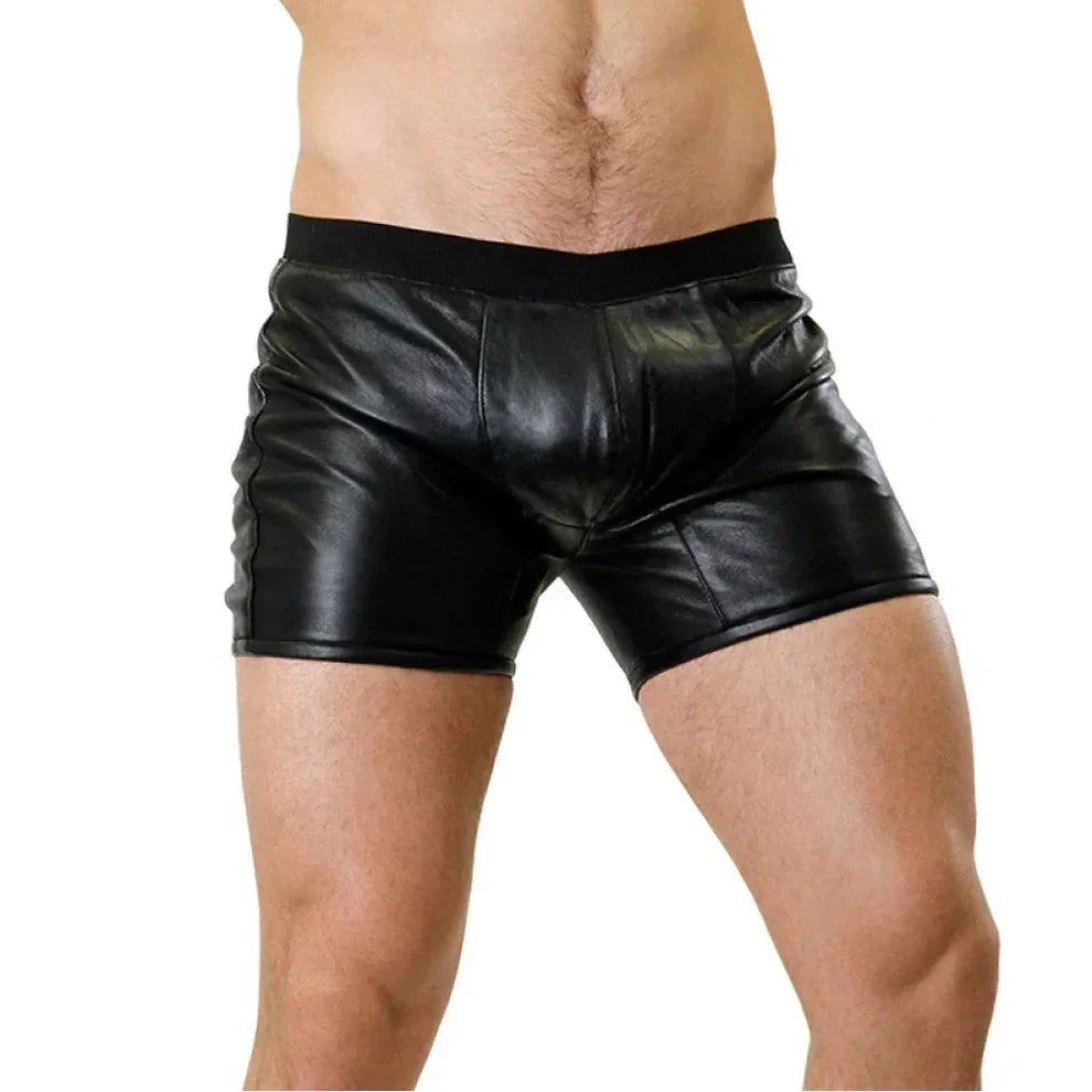 LeathericMen Men’s Summer Shorts – Lightweight Genuine Sheep Leather Casual Shorts