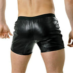 LeathericMen Men’s Summer Shorts – Lightweight Genuine Sheep Leather Casual Shorts