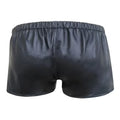 LeathericMen Stylish Black Lambskin Leather Shorts for Men – Premium Slim Fit