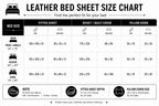 Black and Silver Leather Bedsheet Set