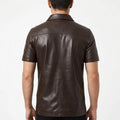 Classy & Stylish Half Sleeve Leather Shirt for Men | Genuine Leather