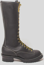 Heavy-Duty Black Leather Boots