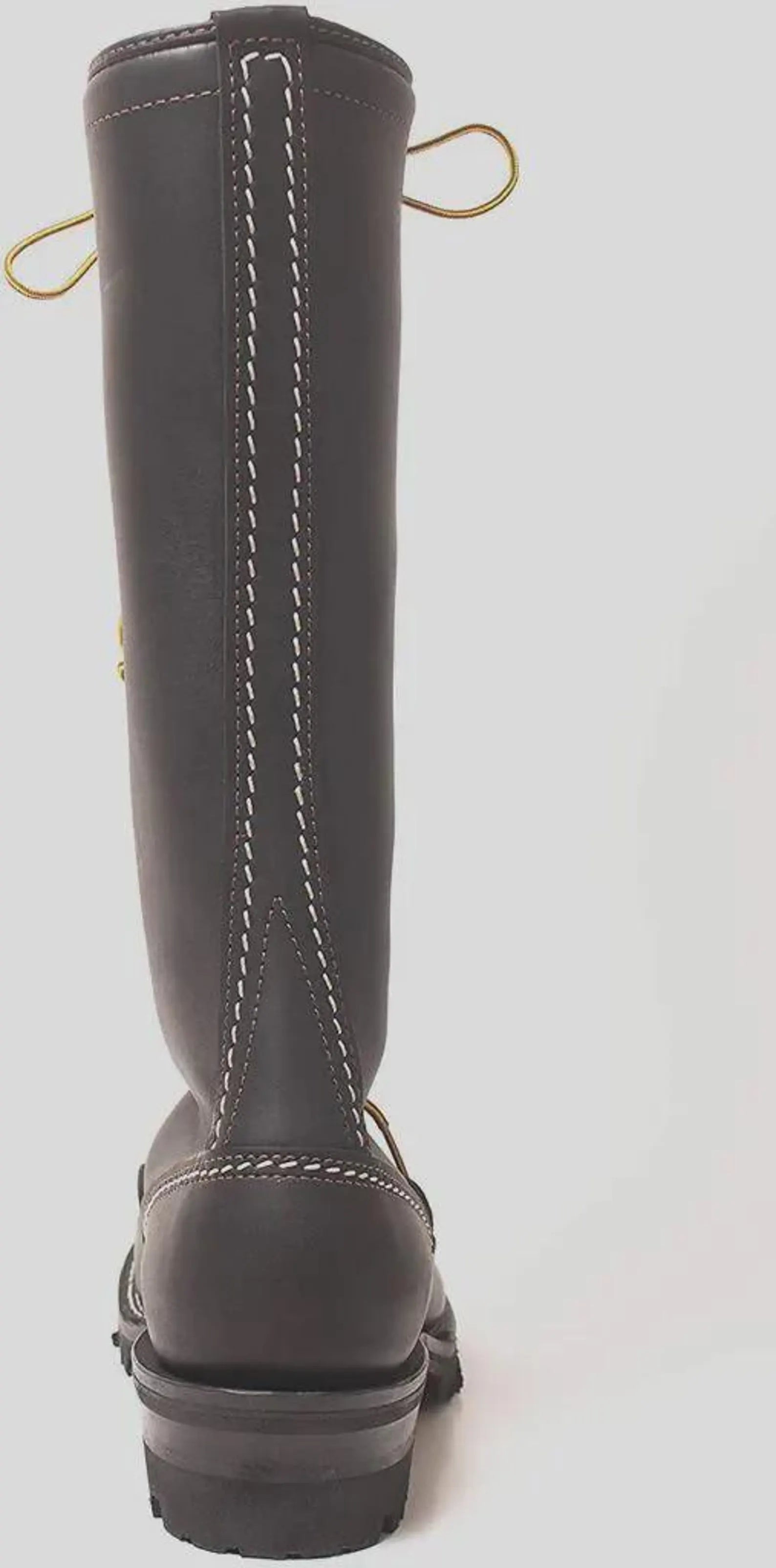 Heavy-Duty Black Leather Boots
