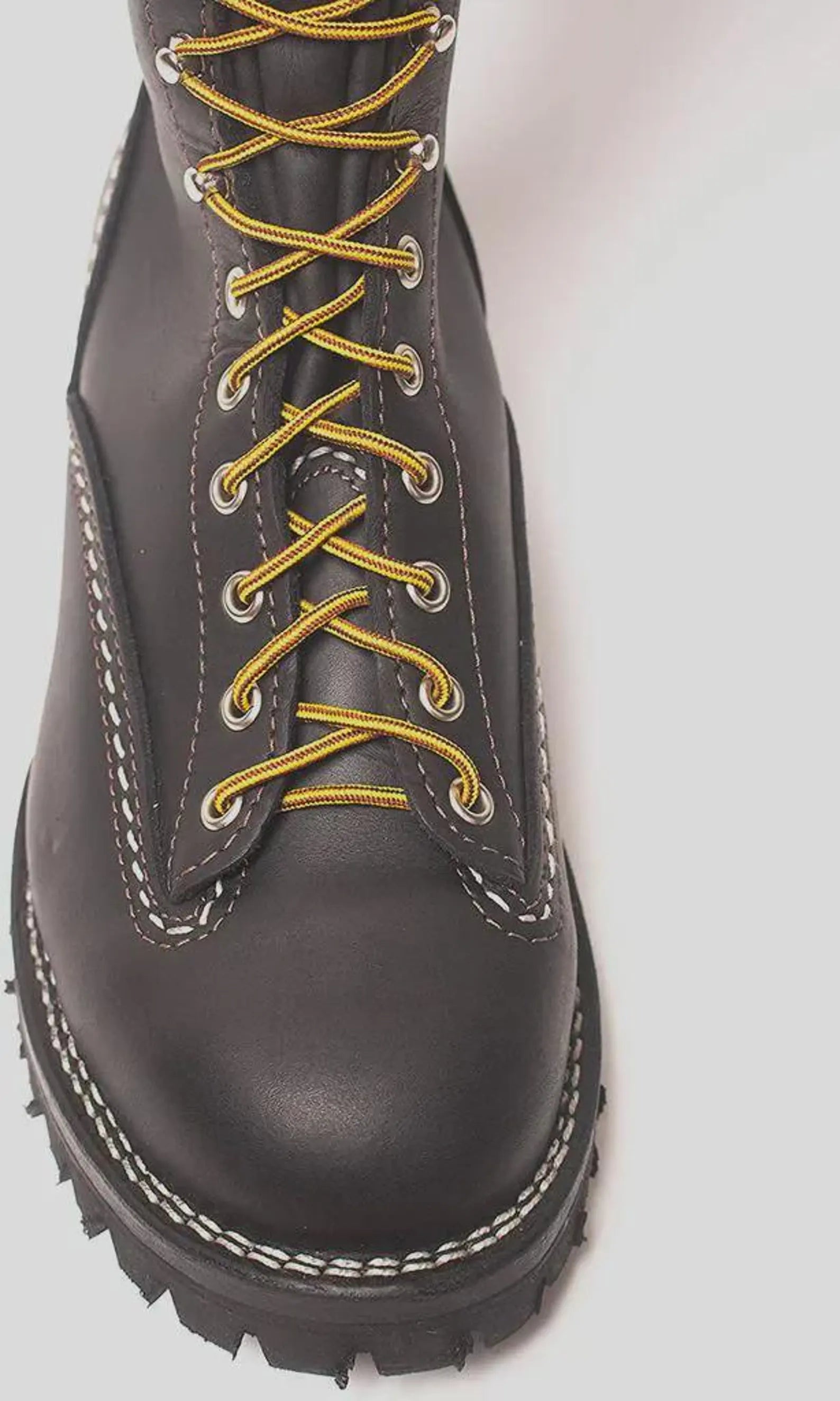 Heavy-Duty Black Leather Boots