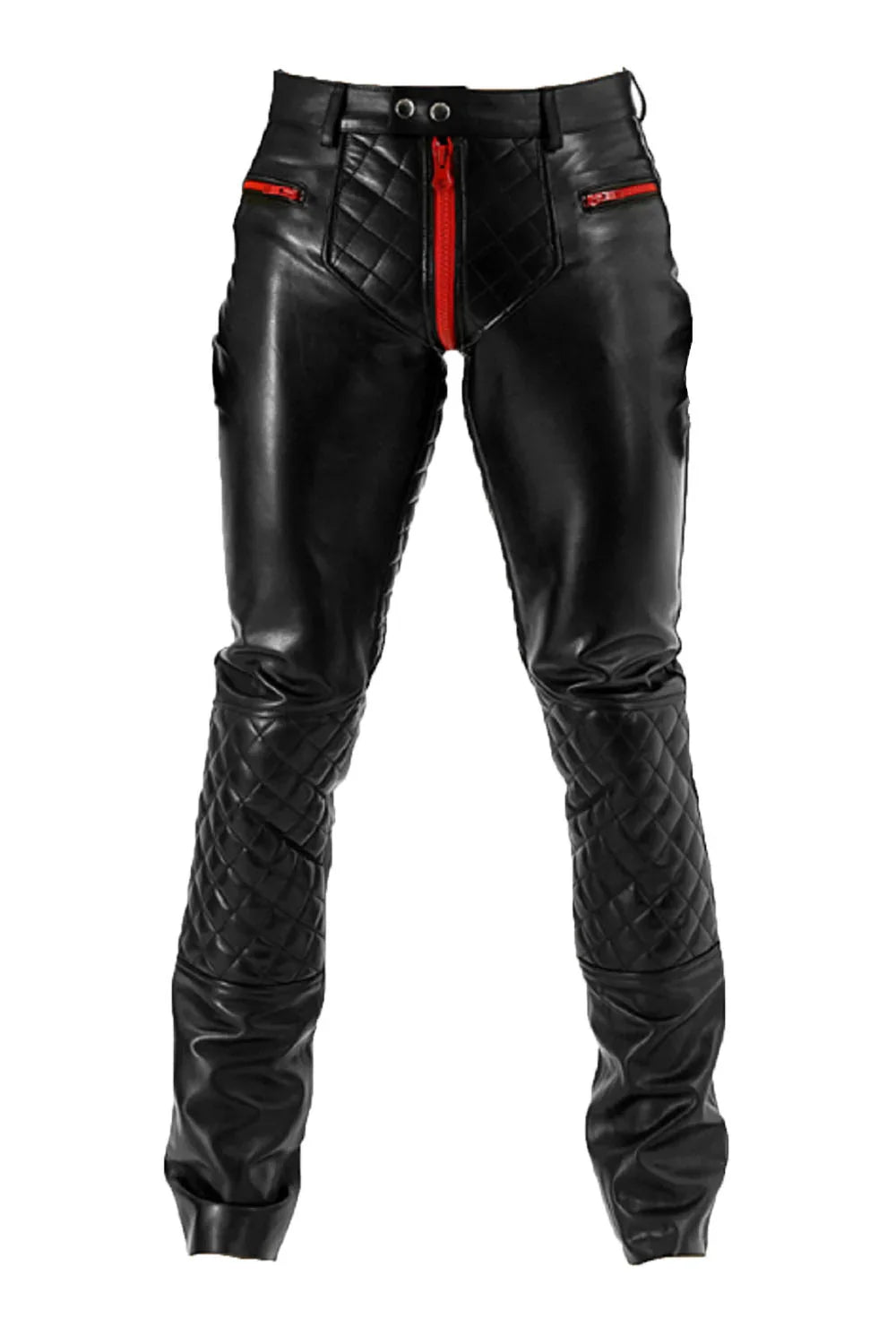 G-Zip Real Leather Pants for Men