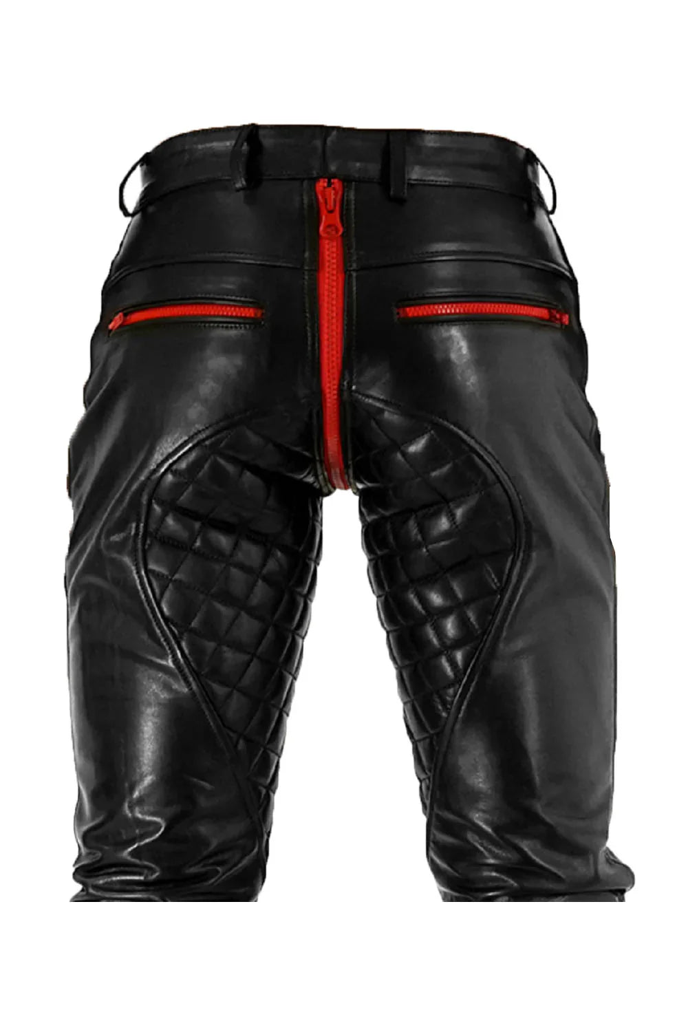 G-Zip Real Leather Pants for Men