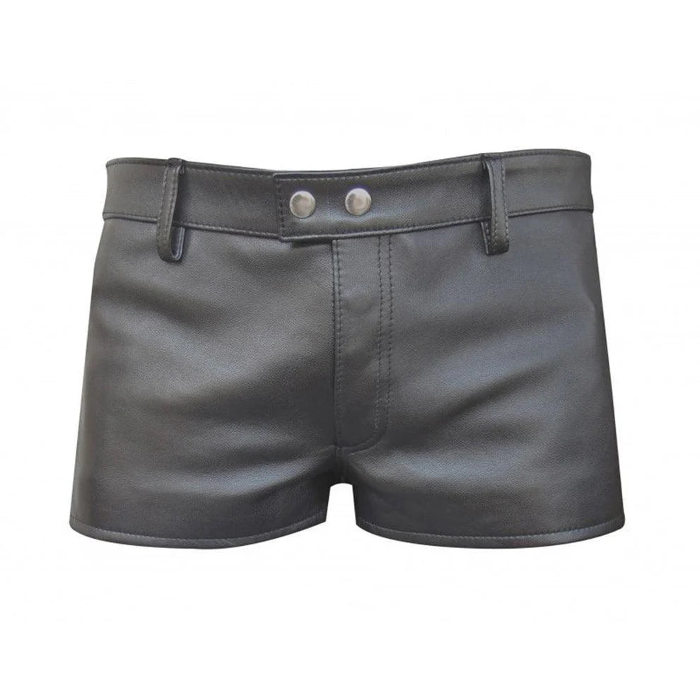 Men’s Genuine Sheep Leather Shorts – Summer Casual Boxer Style  Leatheric Men