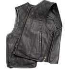 Men’s Leather Jacket Diamond Step Pattern Short MDM9203 | Premium Biker Jacket