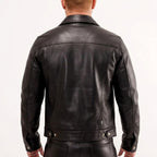 Men’s Pure Sheep Leather Shirt – Soft Genuine Leather Slim Fit