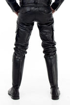 Men's Real Leather Cargo Fit Pant